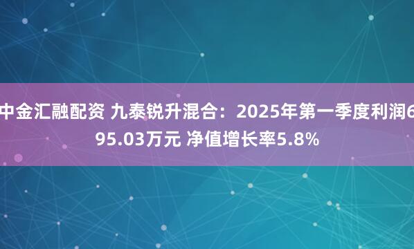 中金汇融配资 九泰锐升混合：2025年第一季度利润695.03万元 净值增长率5.8%