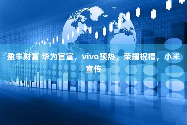 盈丰财富 华为官宣，vivo预热，荣耀祝福，小米宣传