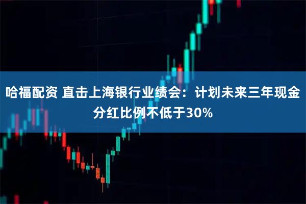 哈福配资 直击上海银行业绩会:计划未来三年现金分红比例不低于30%